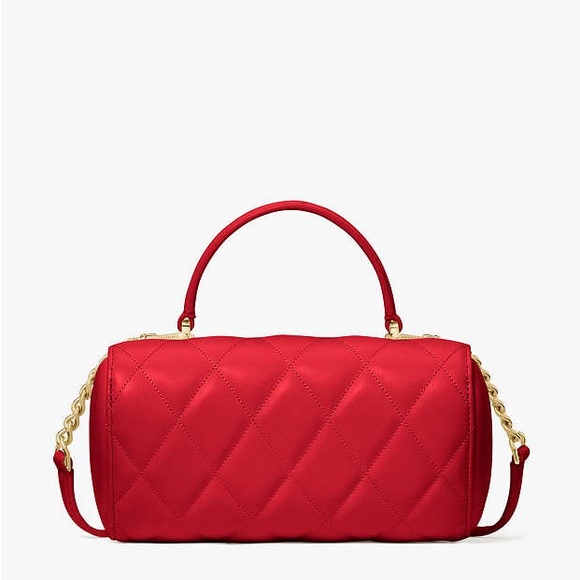 ♠️kate spade Heart Barrel Quilted Crossbody, Ruby Red NWT - Picture 6 of 7